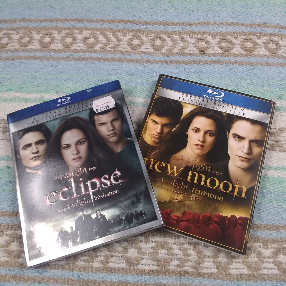NWT BLU RAY DISC ECLIPSE AND NEW MOON - Picture 1 of 8